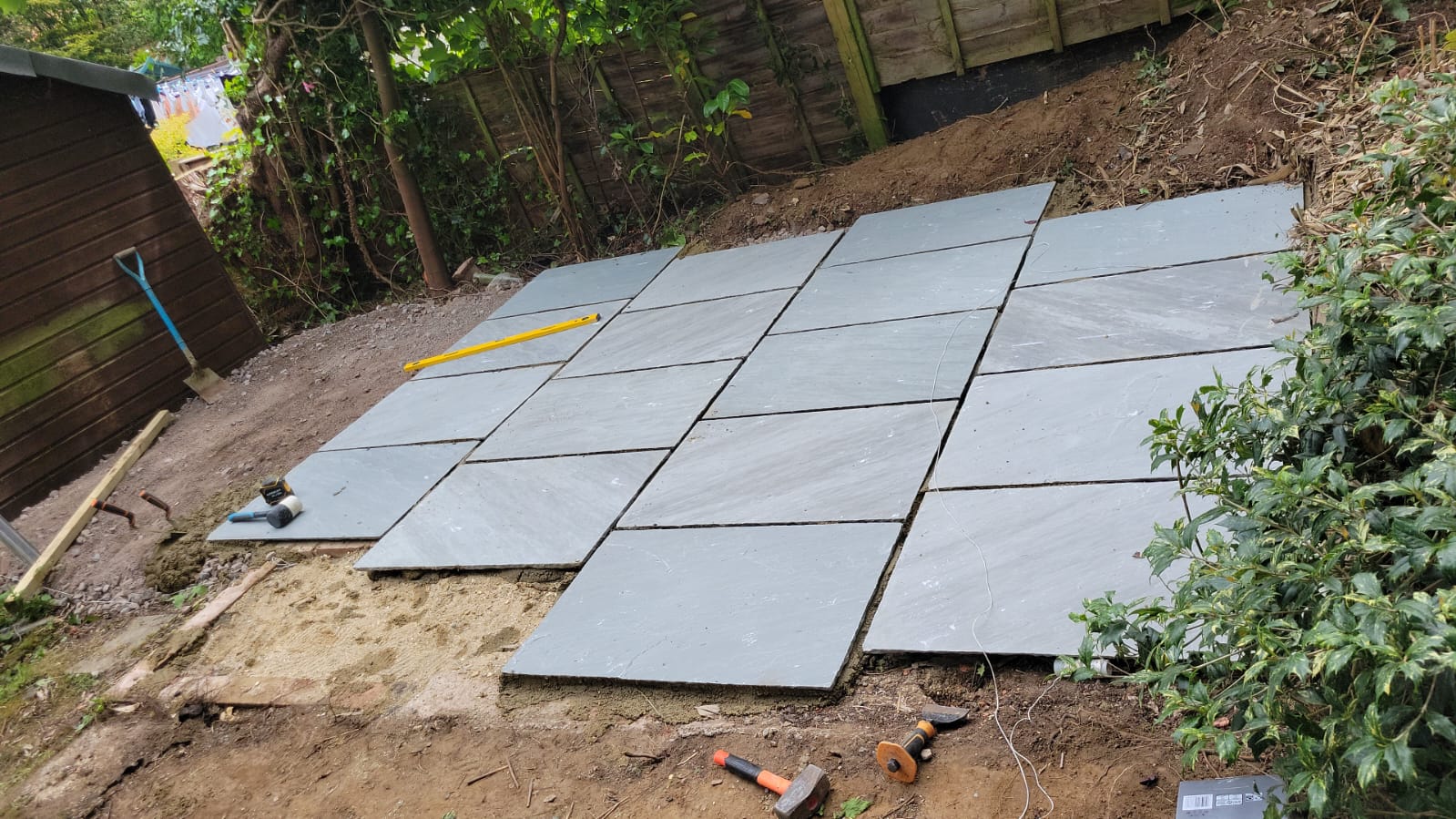 Cranleigh Builders paving work in progress